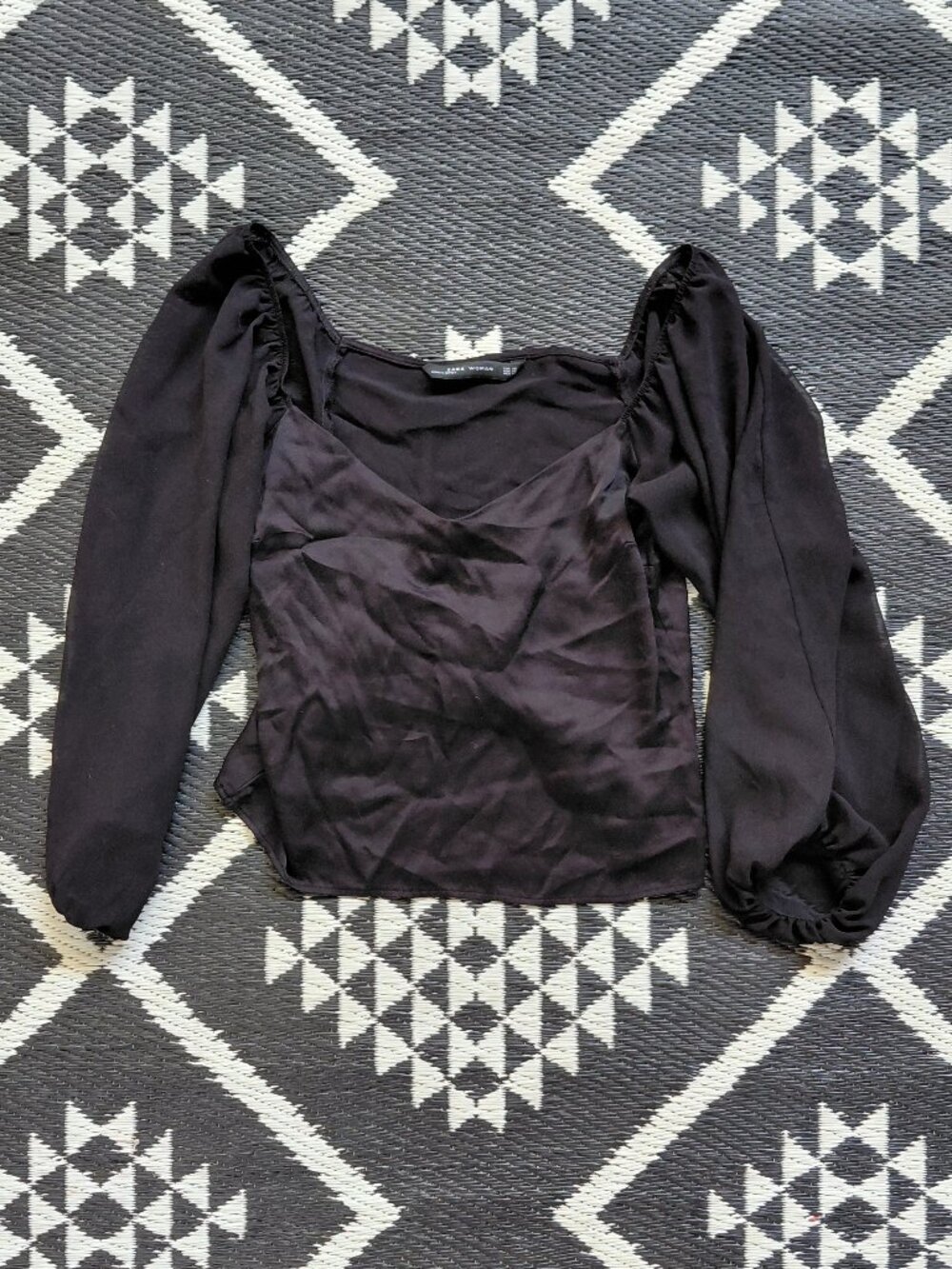 ZARA l black top blouse